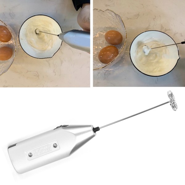 Handhållen elektrisk äggvisare Kaffe Mjölkskummare Mixer Mixer Blender för kök