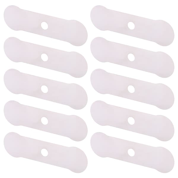 10 stk. ventilplate luftkompressor lydløs oljefri maskin aluminium tilbehør erstatning (lang ventilplate 14x50mm)