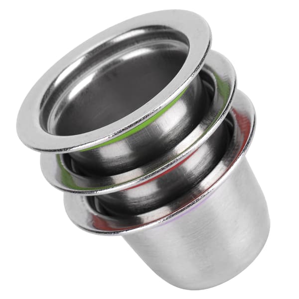3 stk/sett kaffekapsel gjenbrukbar pod rustfritt stål påfyllbart filter 30x22x20mm passer til Nespresso