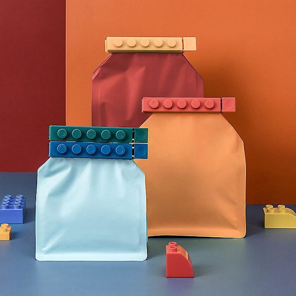 12 plastförslutningsklämmor, matpåseklämmor, chipsklämmor, matklämmor