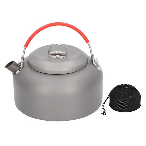 Camping Kittel 1,4L Livsmedelskvalitet Metall Anti-Skållhandtag Slitstark Bärbar Camp Kaffe Gryta för Camping Resor