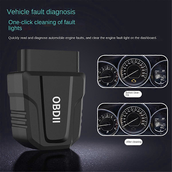 Diagnostiikkatyökalu Bluetooth 5.4 IOS/Android OBD2 Ammattimainen koodi