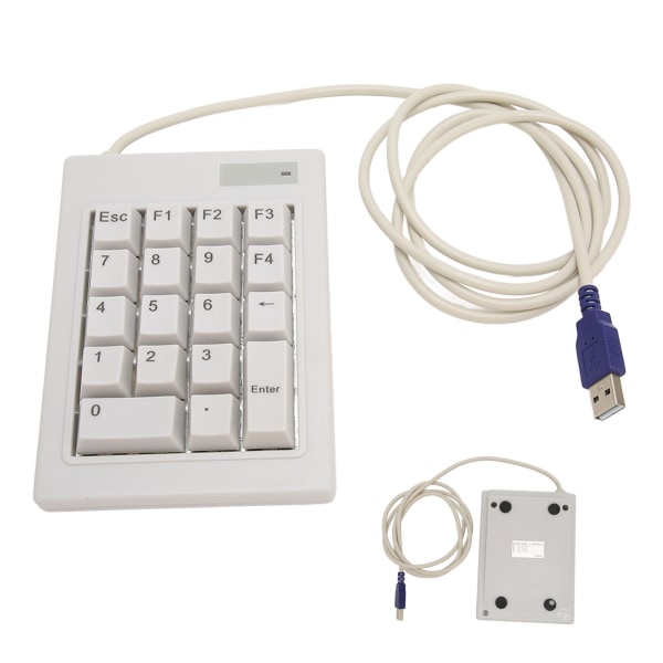 Mekaniskt numeriskt numeriskt numeriskt 18 tangenter Linjär åtgärdsomkopplare ABS Plug and Play Trådbundet numeriskt numeriskt för Office Bank Accountant