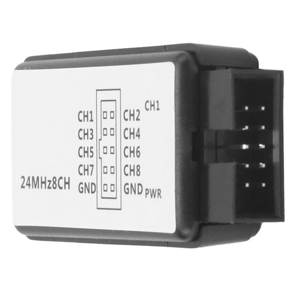 USB-logikanalysator 8-kanals minienhet med kabel för ARM FPGA 24 MHz ‑0,5 V‑5,25 V