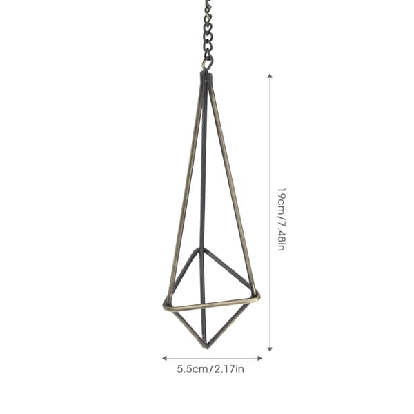 Geometrisk Triangel Hängande Blomhållare Stativ Elegant Luftväxter Bromeliader Ställ Heminredning S