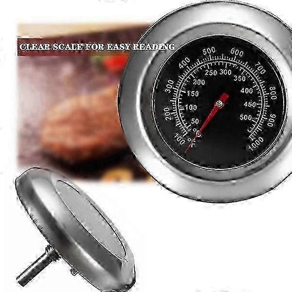Analog stektermometer för grill rostfritt stål