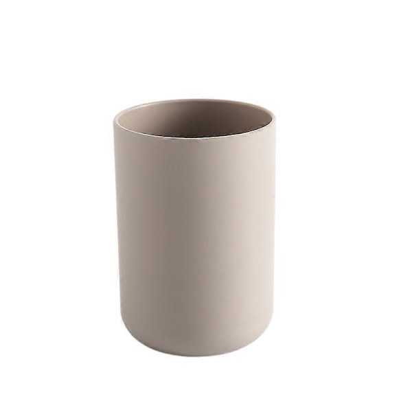 2 Stycken Vita Badrumsmuggar, 7,2 x 10,3 cm Plastmugg Tandborsthållare 300 ml Glas Badrumstillbehör