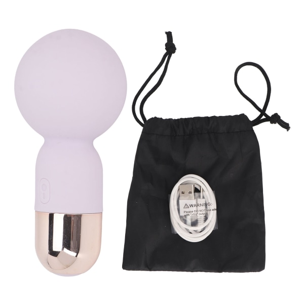 Elektrisk håndholdt Mini Vibrerende Massager Trådløs 9 Niveauer Reducer Smerte Silikone Massager Wand