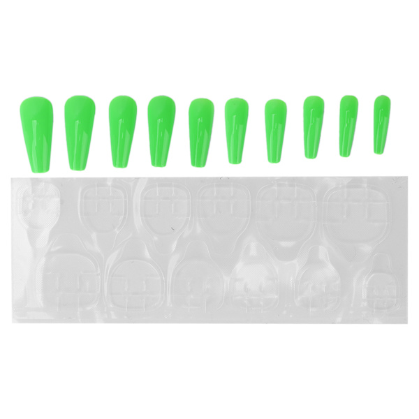 10 stk. rene farve fuld dækning falske negle kvinder piger elegant fashionabel falsk neglespids manicure værktøj N5354-03