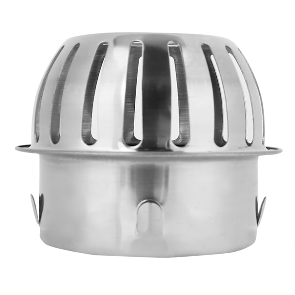 Golvavlopp i rostfritt stål, rund form, för hem, badrum, utomhus, gård, balkong (110 mm/4 tum)