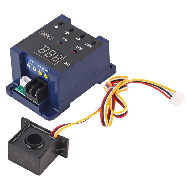 DC Digital Amperemeter Strømsensor Bryter Overgrense Alarm Overbelastningsbeskyttelse SZD07 DC8‑35V