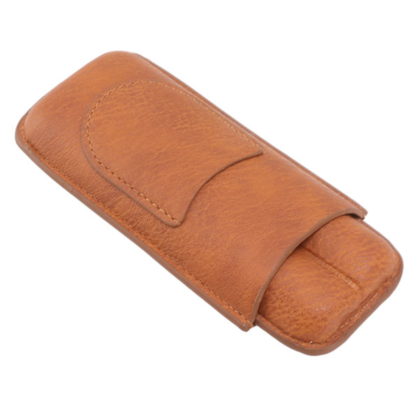 Cigar Carrying Case Portable Leather Small Cigar Humidor Case Holder för födelsedagspresent