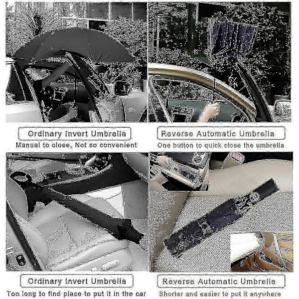 Vindtæt paraply, rejseparaply, kompakt foldbar solskærm, stjerneklar himmel (automatisk) Bedste gave