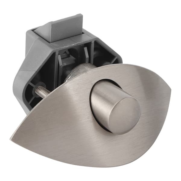 Lådknapp Lås Skåpdörr Trycklås för Marin Båt Husbil 12‑25mm Träskåpsdörr Borstad Silver