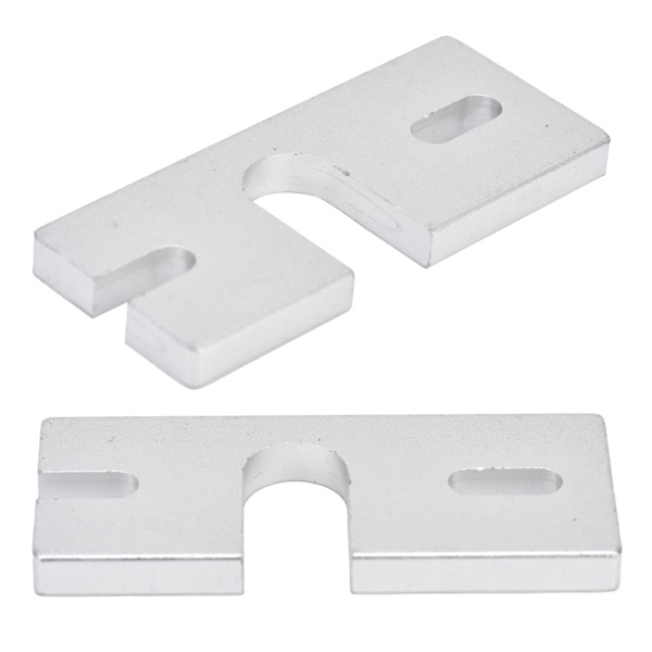 2 stk. Hot End Fast Plademontering Aluminiumlegering Rektangulær til Reprap V6 3D-printer