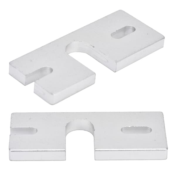 2 stk. Hot End Fikseringsplate Feste Aluminiumlegering Rektangulær for Reprap V6 3D-skriver