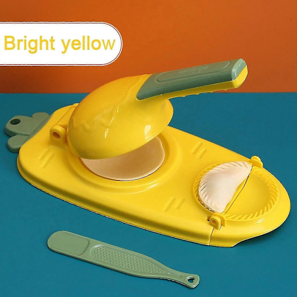 2-i-1 Dumpling Maker, kjøkken Dumpling Making Tool Baking Pastry Manual Artifact For Pressing Dumpling Skin Wrapper Mould Dough Press Maker rød