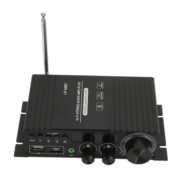 Bil Mini Audio Power Amplifier Bluetooth 5.0 2.0 Channel Coaxial Decoding High Low Tuning med fjärrkontroll