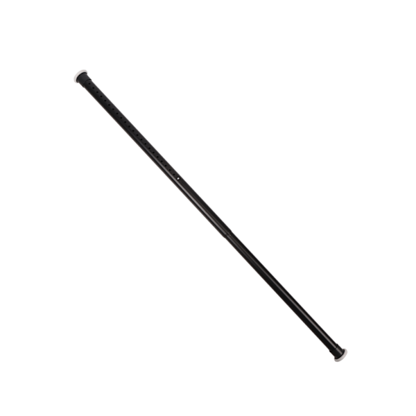 Verhotanko 28-43 tuumaa ruostumaton teräs mattamusta vedettävä 32mm ilmainen asennus ikkunan verhotangot kotiin