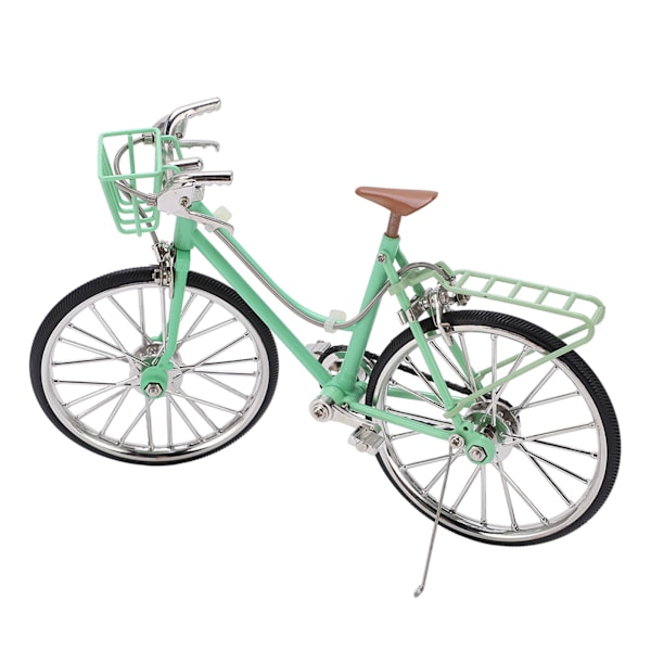 Mini cykelmodel simulering baseret design holdbar legering lysegrøn iøjnefaldende flot indretning cykel legetøj