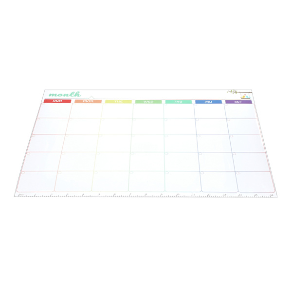 Återanvändbar magnetisk måltidsplanerare med whiteboard-schema och penna, torr radering för kylskåp