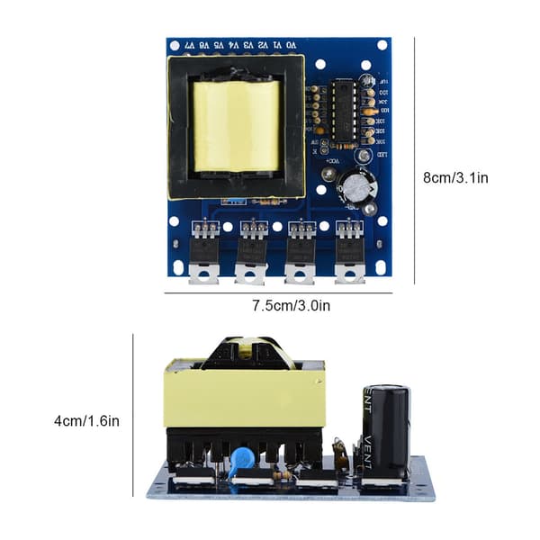 500W DC 12V/24V til AC 18V 0-220V-380V Inverter Boost Modul Kort