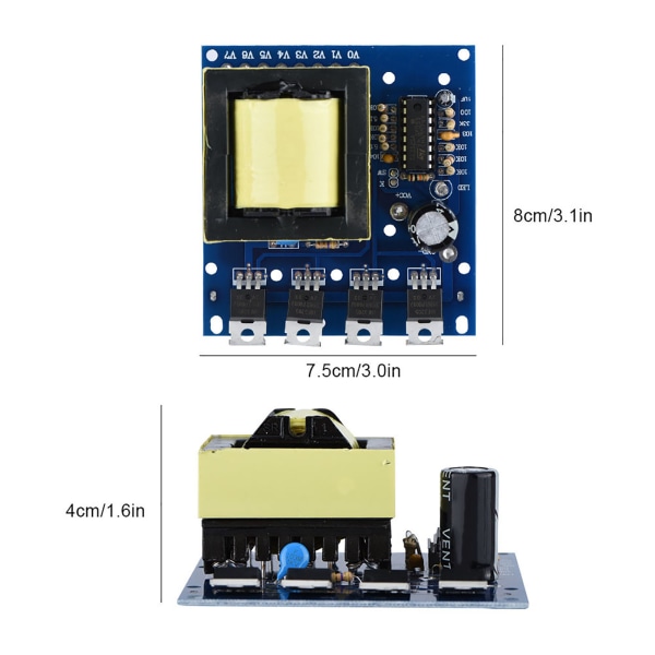 500W DC 12V/24V til AC 18V 0-220V-380V Inverter Boost Module Board