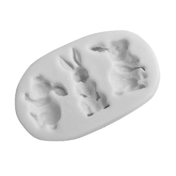 DIY Fondant Form Silikone Tegneserie Kanin Form Chokolade Kageforme Bageudstyr