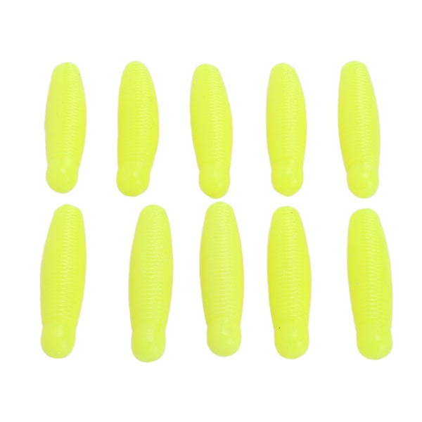 10 stk fiske mykt agn kunstig biepuppe potet lokke lang kast tilsett salt lokke 6cm 8g gylden gul