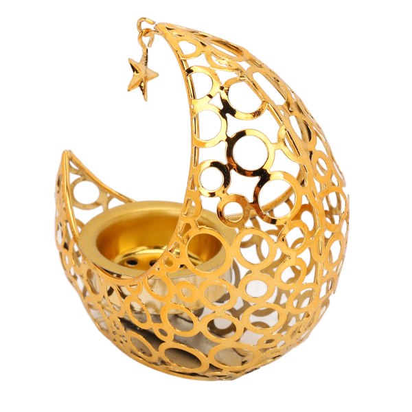 Art Kynttilänjalka Kultainen Kuu Muotoinen Metalli Moderni Romanttinen Vähennä stressiä Art Kynttilänjalka