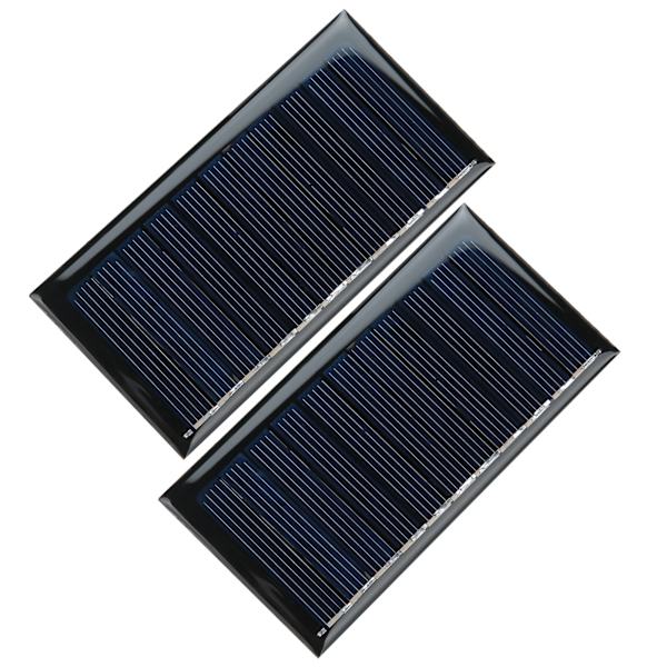 2 kpl aurinkokennoa 0,5 W 5,5 V polykiteinen piisiru aurinkokennolevy DIY-projektiin