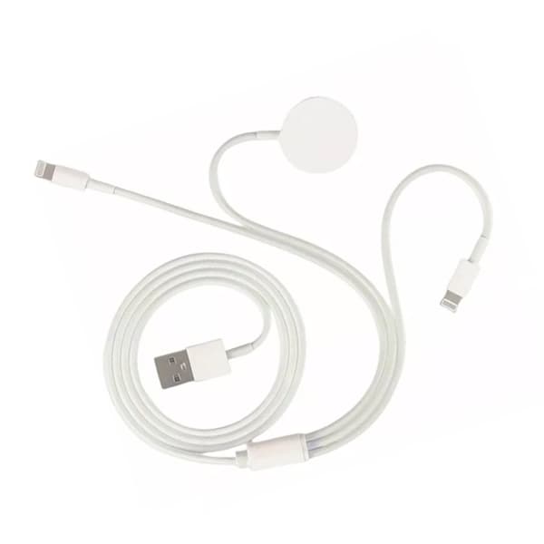 Ur Oplader ABS PC 3 i 1 Bærbar Magnetisk Trådløs Oplader til IOS Ur 5V 1A