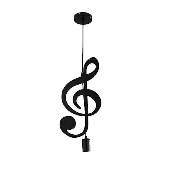 Pendellampe, Jern Taklampe Musikk Note Hengende Lampeskjerm Lysekrone kompatibel Loft Bar Studio Stor-B11