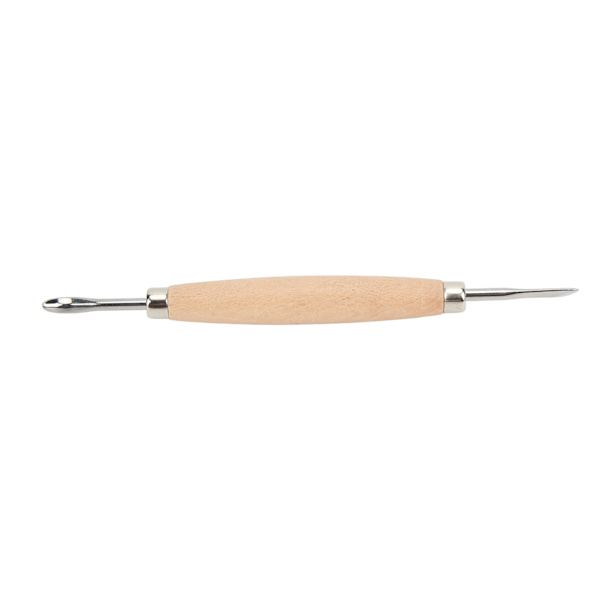Leathercraft modellering Carving Tools Lett trehåndtak DIY Lær Press Rub Tool for Lær Press Rub/Edge Skiving