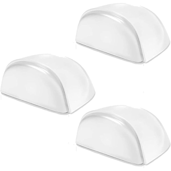 Dørstoppere, 1 Stopper og Transparent Dørstoppere Lim Dørstopp for Gulv og Parkett, Dørstopp Beskyttelse for Dører og Vegger