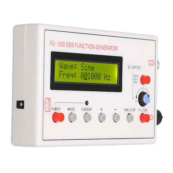 DDS funktionssignalgenerator sinustriangel fyrkantig sågtandsvågform DDS funktionssignalgenerator 1HZ till 500KHZ