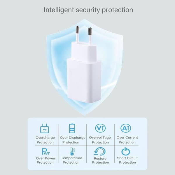 2-pak USB-oplader 5V/1A USB-stikadapter til mobiltelefon, e-læser, høretelefoner, mobiltelefon, smartwatch