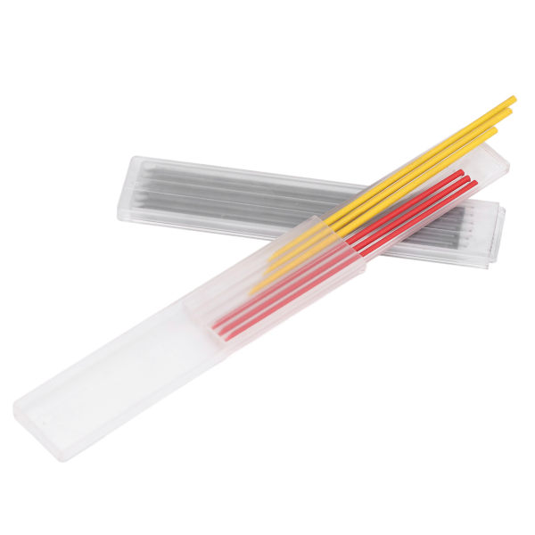 24stk Carpenter Pencil Refill Rød Gul Svart Marking Scribing Tool Set Kit for Trebearbeiding