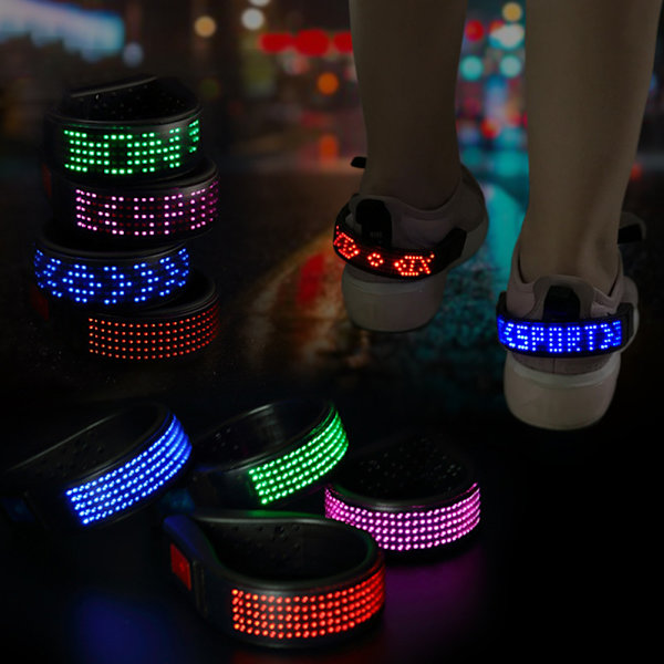 Blinkende LED-skoklemmelys, USB-sikkerhetslys for sko, klemmelys for sikkerhetsadvarsel for sko for nattløping og sykling