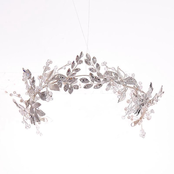 Brudgum Rhinestone Bröllopspannaband för Kvinnor och Flickor - Elegant Bröllopshårtillbehör