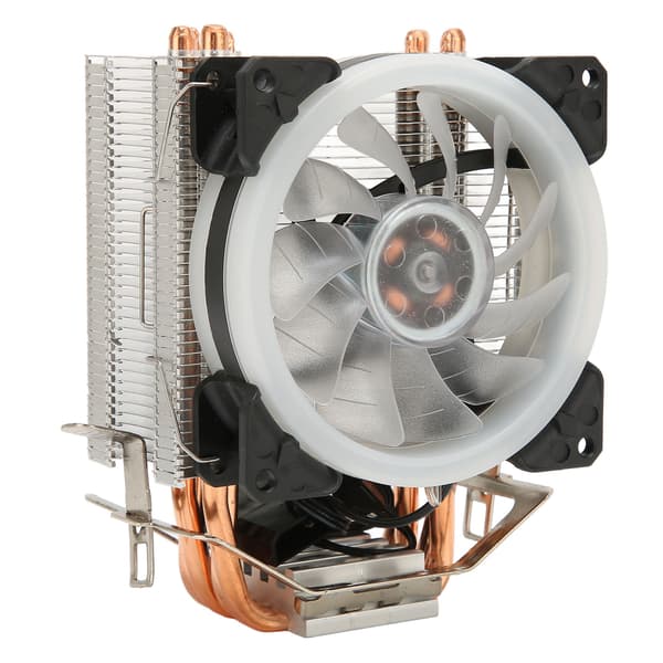 CPU-køler med RGB-lys 9,2 cm blæser 12V 3PIN 4PIN interface Plug and Play CPU-køleblæser Lydløs CPU-blæser til stationær computer