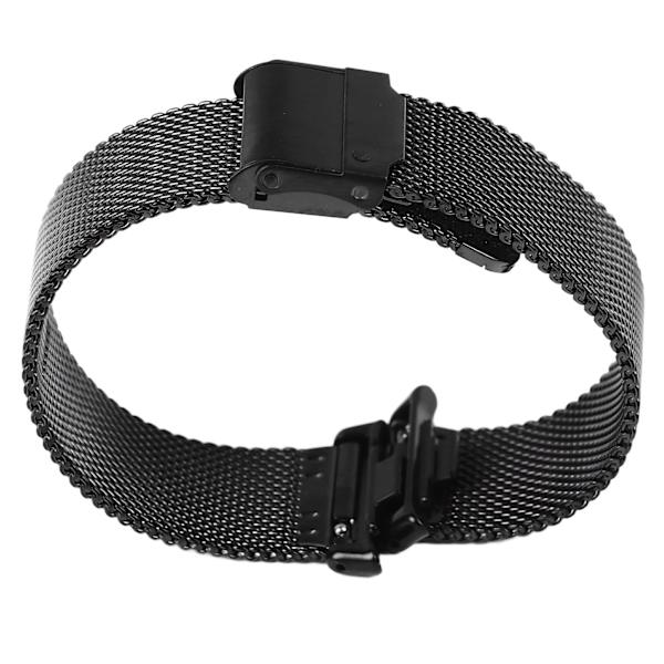 Udskiftningsurrem i rustfrit stål til sport, armbånd til Mi Band 8, sort