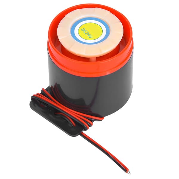 DC 24V 110dB Aktiv Buzzer Alarm Beeper med ledning til DIY elektronik