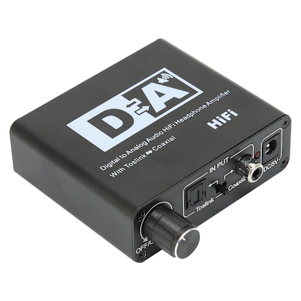 Digital til analog konverter HD AC digital til analog L/R RCA konverter med volumkontroll for HDTV