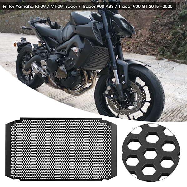 Rostfritt stål kylare grillskydd skydd passar för Yamaha FJ-09 / MT-09 2015-2020