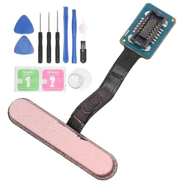 Hemknappskabel Telefon Fingeravtryck Touch Identifiering Flexkabel för S10E G970 Ersättning Rosa