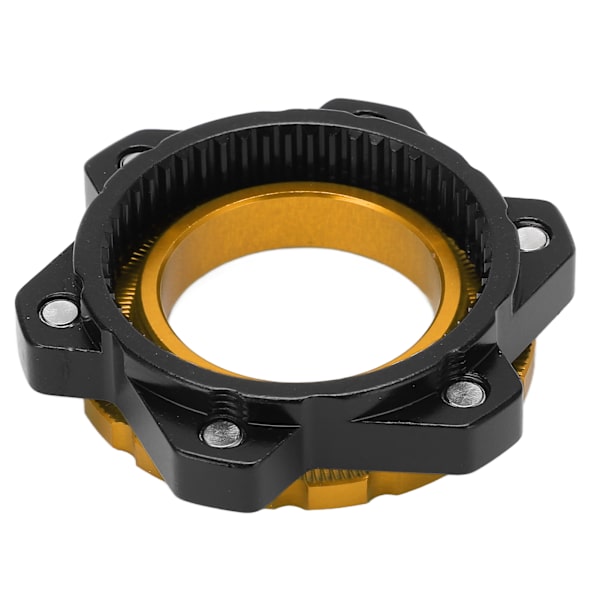 MEIJUN Centerlock till 6 bultars fästadapter låsring aluminiumlegering axelnavadapter för genomgående axelnav guld