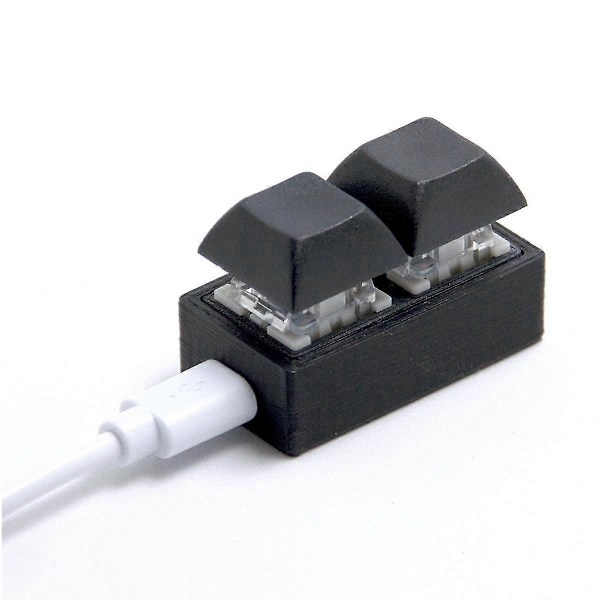 Mini Tastatur Makro Keypad RGB DIY Tilpas Genvejstastatur Gaming Mekanisk Programmerbar Tastatur Rød Switch 1 Taster