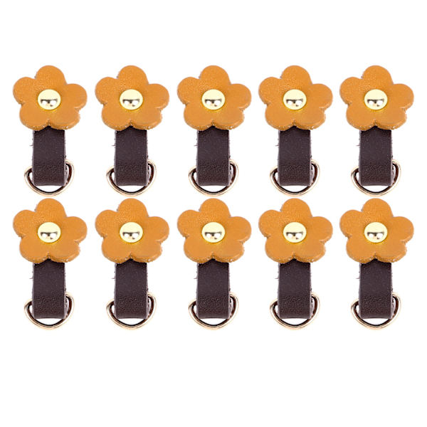 10 sæt Læder D-ringe til pung Ægte læder Ubeskadiget D-ringe Pungfremstillingsudstyr til læder Crossbody-pung Craft tan Guldtilbehør