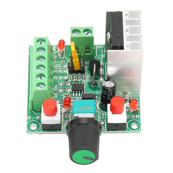 PWM Justerbar Stepper Motor Controller DC 5‑12V 15‑160V 3 Frekvenser PCB Kort Signalgenerator Hastighetsregulator